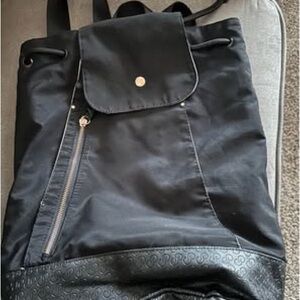 Stylish Black Yoga Backpack